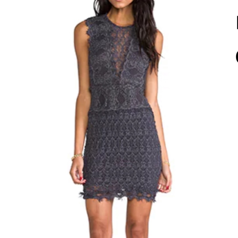 Nightcap Backless “Estelle “ Dress Lavender & Grey